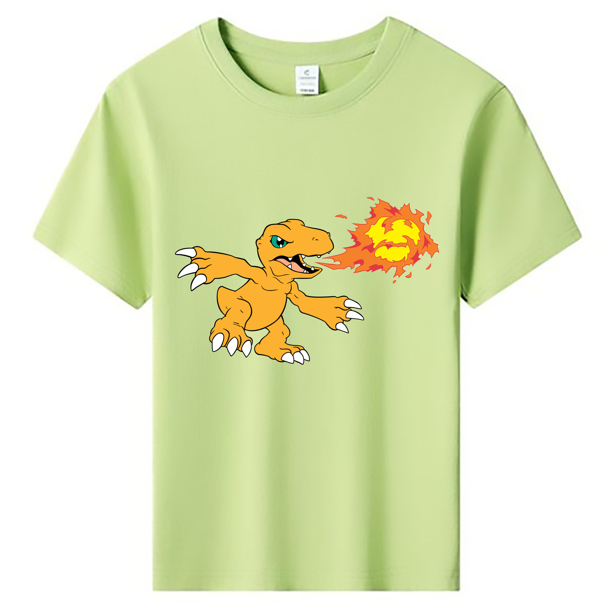 （画像用） Digimon デジタルモンスター/デジモン 綿100％キッズTシャツ（フロントプリント）